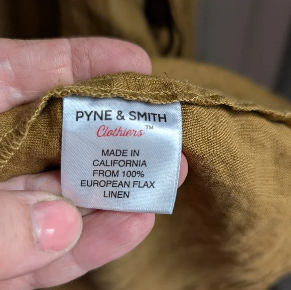 Pyne & Smith No. 15 Linen Day Dress, Cumin, XL - Picture 5 of 9